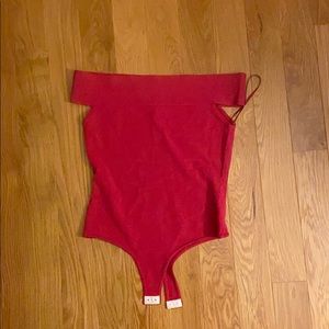 Off the shoulder body suit